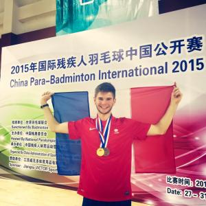 (Miniature) Open de Chine parabadminton : L’or pour Lucas Mazur !