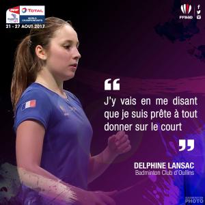 (Miniature) Glasgow 2017 : Interview de Delphine Lansac