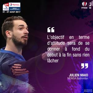 (Miniature) Glasgow 2017 : Interview de Julien Maio