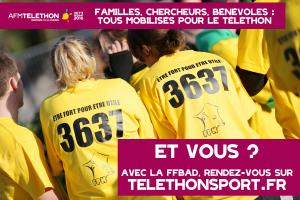 (Miniature) Téléthon 2016 : Donnez votre énergie pour le Badmin-thon