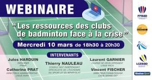 (Miniature) Webinaire : Les ressources des clubs de badminton face à la crise