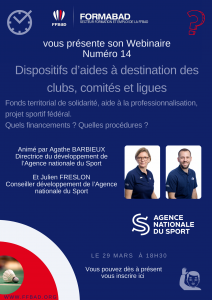 (Miniature) Webinaire : dispositifs d’aides à destination des clubs, comités et ligues (épisode 1)