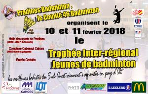 (Miniature) Trophée Inter-régional Jeunes : 3ième étape les 10 & 11 février 2018, plus que quelques jours pour vous inscrire.